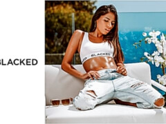 お尻, 黒人, フェラチオ, 茶髪の, バック, 手コキする, アウトドア, ティーン