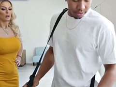 Schwarz, Blondine, Paar, Hardcore, Hausfrau, Milf, Tätowierung, Ehefrau