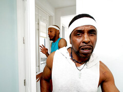 黒人, ブロンド, フェラチオ, チン