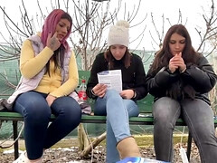 18 летние, Блондинки, Брюнетки, Домашнее видео, На природе, Киски, Сиськи, Вебкамера