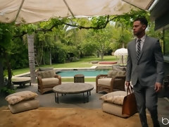 アメリカ人, ベッドルーム, フェラチオ, チン, 自然山雀, オマンコ, ショートヘア, スパンキング