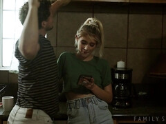 Blonde, Sucer une bite, Tir de sperme, Hard, Chatte, Nénés