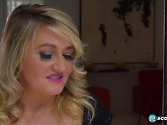 アナル, デカ尻, デカパイ, ブロンド, イく瞬間, 異人種間, 淫乱熟女, 自然山雀