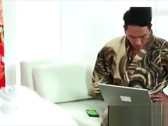 Asiatique, Japonaise, Massage, Russe