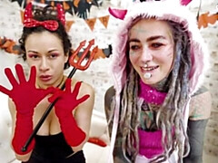 エクストリーム, 指いじり, キス, レズビアン, なめる, 下着, オナニー, おもちゃ