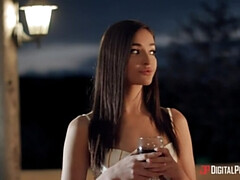 Beso negro, Morena, Coche, Pareja, Polla, Estilo perrito, Pajear, Tetas naturales