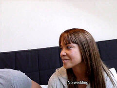 HUNT4K. Angella Christin from bus station comes to service