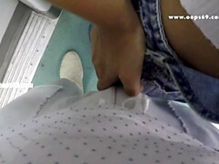 Bus, Nahaufnahme, Bekleidet, Schwanz, Flashen, Öffentlich, Scherzbold, Zug