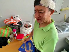 Leie, Grosser schwanz, Grosse titten, Paar, Hardcore, Latina, Schlampe, Titten