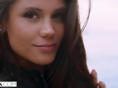 デカパイ, ブロンド, フェラチオ, チン, 顔射, 手コキする, 三人, オッパイの