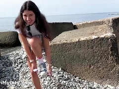 18 jaar, Lieveling, Pijpbeurt, Klein, Gezichtspunt, Openbaar, Kut duiken, Tiener