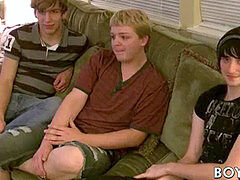 Anaal, Pijpbeurt, Sperma in gezicht, Homo, Masturbatie, Trio