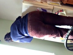 My Aunt Standing On Chair