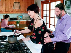 Поза 69, Минет, Брюнетки, Две девушки, Волосатые, Втроем, Сиськи