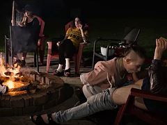 Sadomasochismus, Blasen, Fesselspiele, Fetisch, Würgen, Gruppe, Im freien, Spanner