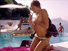 アナル, デカパイ, ブロンド, チン, 異人種間, ラティーナ, 下着, ハメ撮り