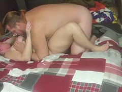Huge cumshot on my tits and face!