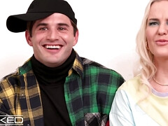 Grosse bite, Gros seins, Blonde, Sucer une bite, Gorge profonde, Réalité