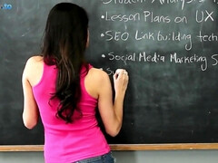 Teacher MILF Kortney Kane - Classroom Drama - Solo masturbation