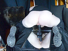 Grosse bite, Noire, Femelle, Masturbation, Orgasme, Tatouage, Jouets