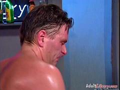 RW big tits fuck on the bar