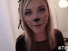 Enthousiasteling, Blond, Pijpbeurt, Hardcore, Ruw, Zuigen, Tiener, Tieten likken