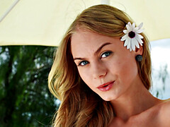 Abierta, Masturbación, Al aire libre, Coño, Solo, Calientapollas, Hilo dental