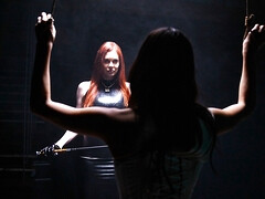 Anaal, Pijpbeurt, Bruinharig, Rijpe lesbienne, Roodharige vrouw, Rijden, Tiener, Trio