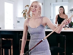 Rubia, Garganta profunda, Hd, Trio