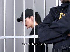 Blasen, Braunhaarige, Tschechisch, Europäisch, Gafängnis, Rau, Sohn, Jungendliche (18+)
