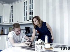 Naughty tutor helps mature relax with a hot, steamy lesson in 4K