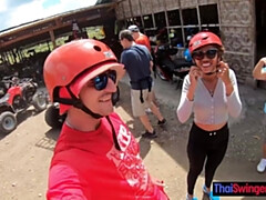 Grosser schwanz, Blasen, Hardcore, Hd, Zierlich, Pov, Thai, Titten