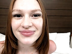 18 jahre, Vorstellungsgespräch, Blasen, Hardcore, Hd, Pov, Rotschopf, Rasiert