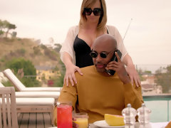 Blondine, Betrug, Hundestellung, Aufs gesicht abspritzen, Interrassisch, Reiten