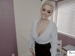 デカパイ, ブロンド, イく瞬間, 女, ヒール, オナニー, オーガズム, ストッキング