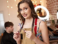 18, デカチン, デカパイ, フェラチオ, 茶髪の, バック, ガリガリ, ティーン