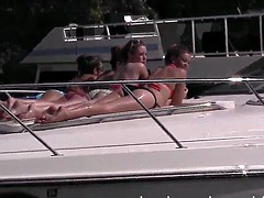 crazy girls drinking and partying in public