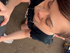 In den arsch, Grosser arsch, Blasen, Braunhaarige, Besamung, Hd, Schreiend