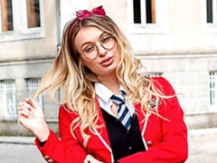 Pijpbeurt, Hondjeshouding, Harig, Handbeurt, Natuurlijke tieten, Schoolmeisje, Kousen, Tiener