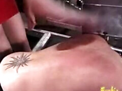 Bondage discipline sadomasochisme, Grote mammen, Dominante vrouw, Hardcore, Latex, Roodharige vrouw, Billekoek, Speelgoed