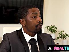ANALTIME.XXX - Office Nympho Gia Derza Begs Her Footlong Cock Boss To Destroy Her PUSSY ASS!