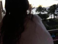 ビーチ, 目瞪口呆, 彼女, ヌード, ハメ撮り, オマンコ, おもらし, オッパイの