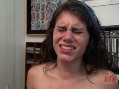 Arsch, Braunhaarige, Masturbation, Höschen, Zierlich, Muschi, Jungendliche (18+), Titten