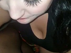 Leie, Grosser schwanz, Schwarz, Blasen, Spermaladung, Schwarz, Interrassisch, Milf