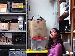 Petite Shoplifting Teen Gets Fucked Hard For Thieving