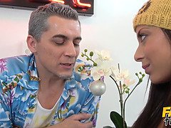 フェラチオ, 茶髪の, イく瞬間, バック, なめる, 小柄, ラフ, 濡れ