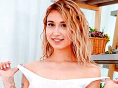 アナル, デカチン, ブロンド, フェラチオ, カワイイ, なめる, オマンコ, ショートヘア