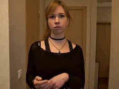 Couple, Hard, Réalité, Russe, Rasée, Suçant, Adolescente, Nénés