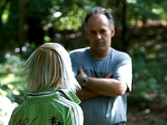 Stellung 69, Blondine, Blasen, Hundestellung, Klaffend, Im freien, Dürr, Entkleiden