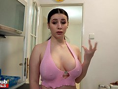 デカパイ, フェラチオ, 茶髪の, ぽちゃ, イく瞬間, 面白, Hd, オーガズム
